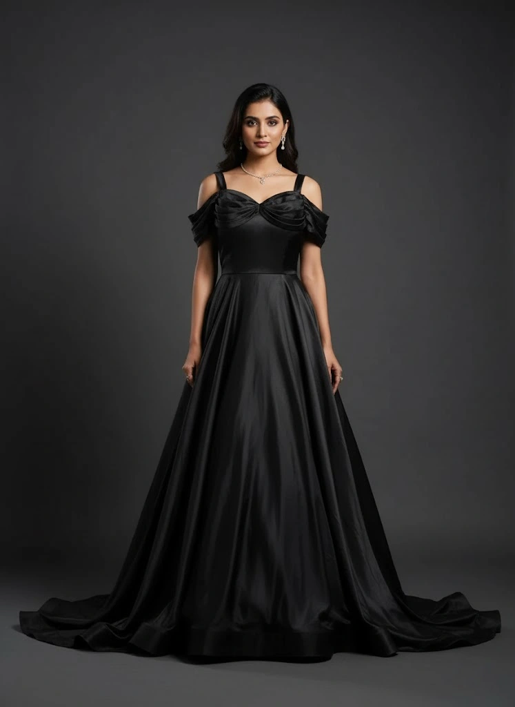 Classic Black Evening Gown